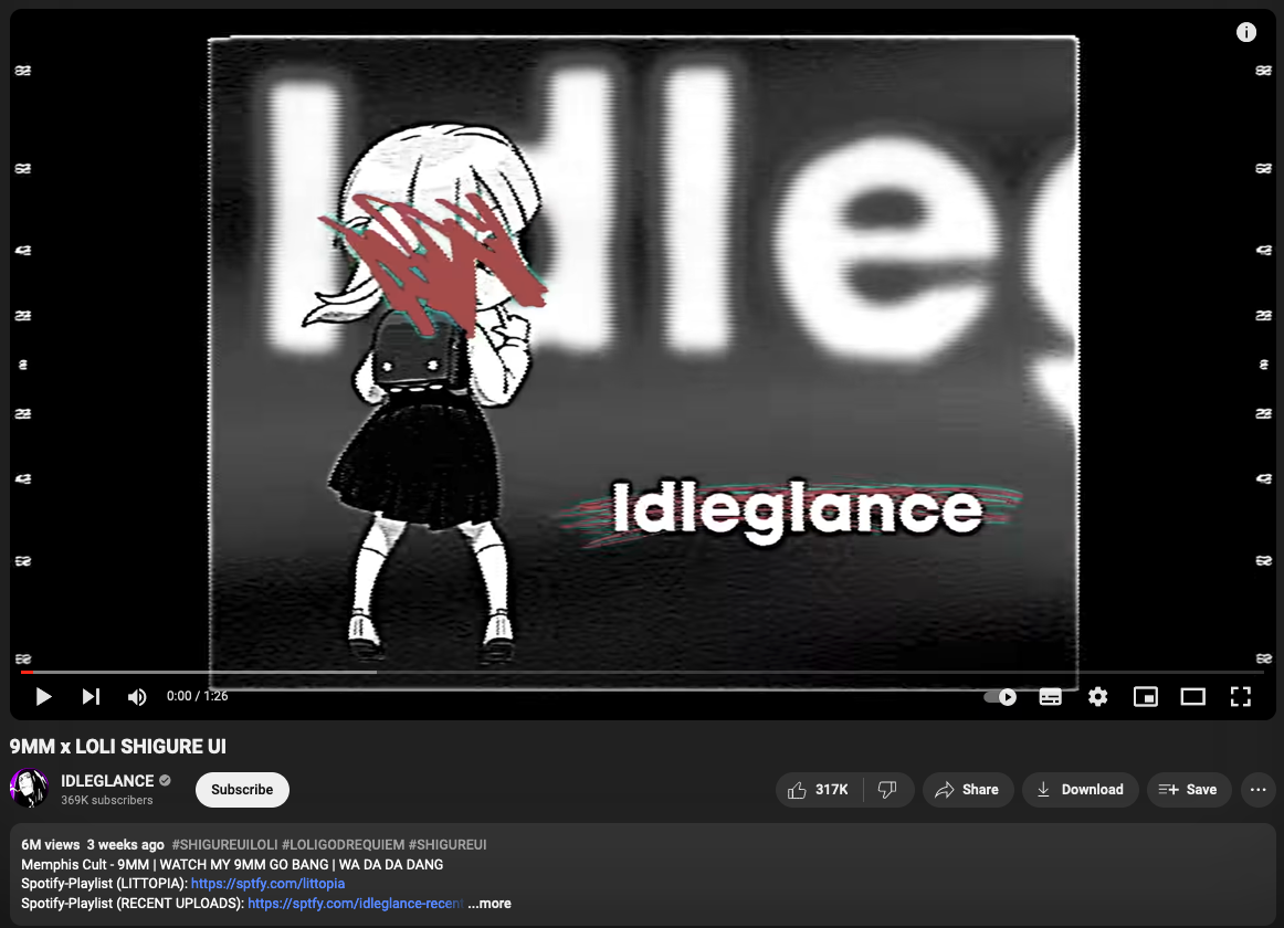 The Dancing Shigure UI Loli - The strangest overlapping of internet cults and a banger